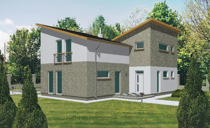Dom dla dwupokoleniowej rodziny, z osobnym wejściem, 4 sypialnie i salon 36 m²